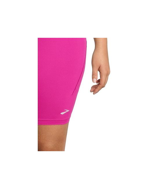 Brooks Pink Spark 8 Short Tights Clothing, Polyester/Spandex