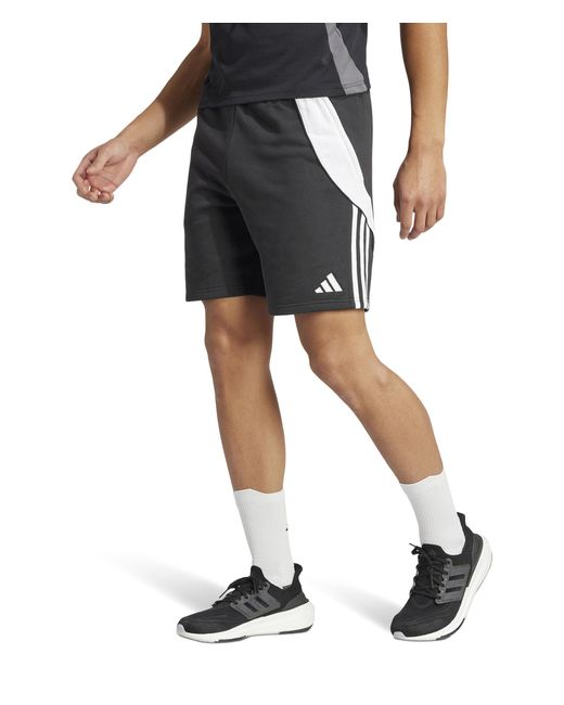 Adidas Black Tiro 24 Sweatshorts for men