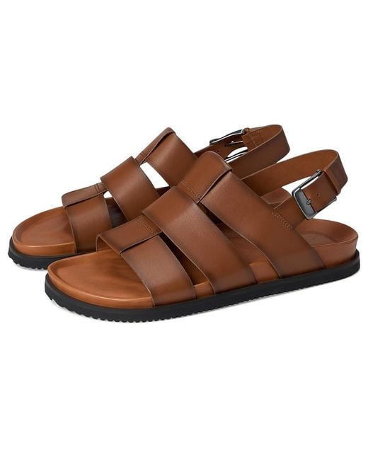 Allen Edmonds Brown Damien Fisherman Sandals Sandals 9 D (M) Suede for men