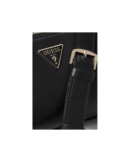 Guess Black Daryna Status Crossbody Cross Body Handbags, Polyester/Polyurethane