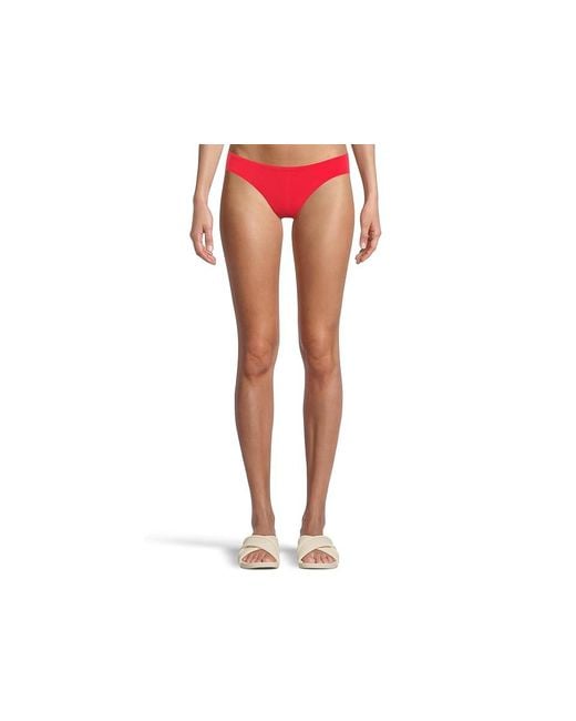 Becca Black Color Code Adela Shirred Hipster Bottom Swimwear, Nylon/Spandex