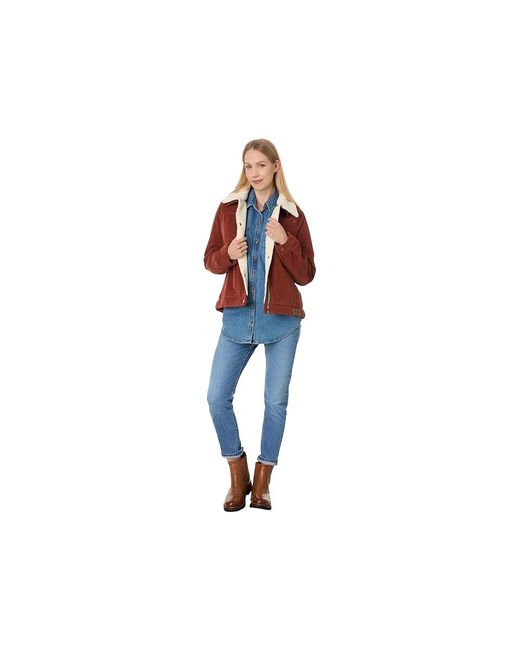 Pendleton Blue Wind River- Corduroy Trucker Jacket Xs (Us 0-2) Cotton/Nylon/Polyester