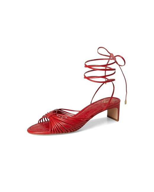 Vince Camuto Lory Ankle Wrap Kitten Heel Sandals Sandals
