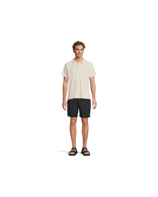 Columbia Black Tech Trail Utility Short Shorts, Polyester for men