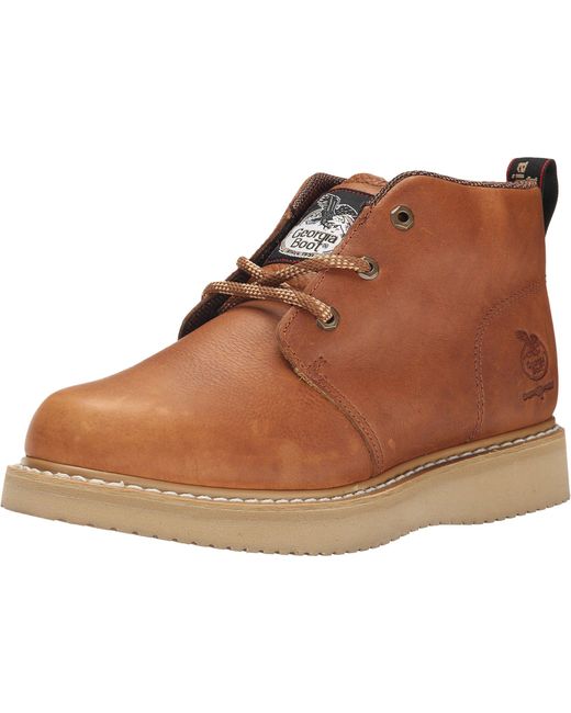 georgia boot wedge chukka composite toe work boot