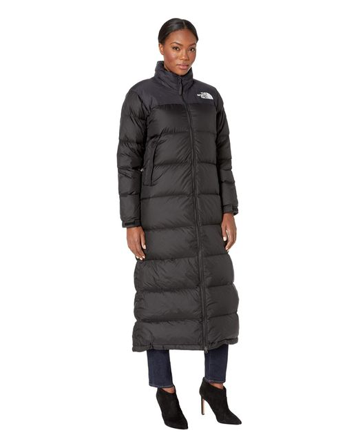 The North Face Goose Nuptse Duster (tnf Black) Women's Coat | Lyst