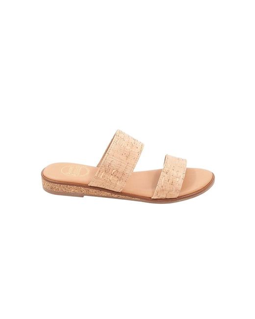 Andre Assous Black Galia (Natural) Sandals