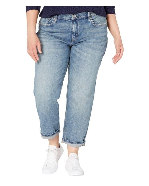 Lauren by Ralph Lauren Plus Size Relaxed Tapered Ankle Jeans In