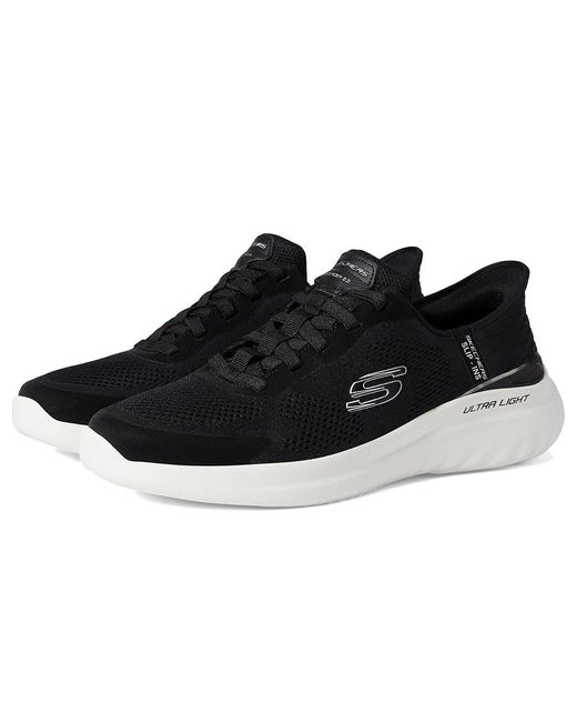Skechers Black Bounder 2.0 Emerged Hands Free Slip-Ins Shoes/ 7 D for men