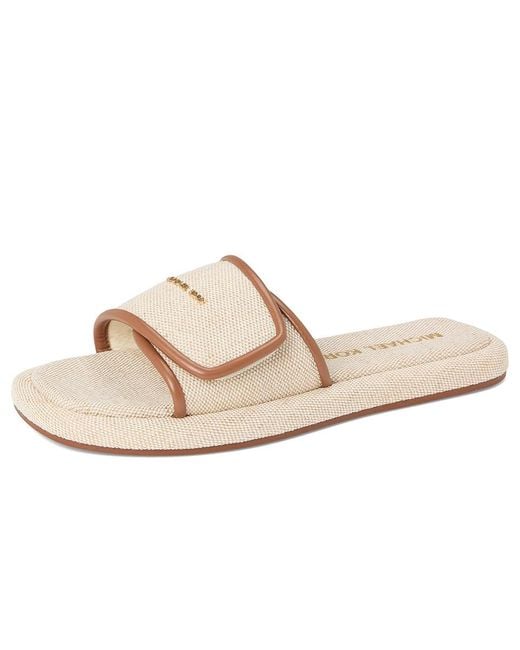 MICHAEL Michael Kors Black Suki Flat Slide Sandals