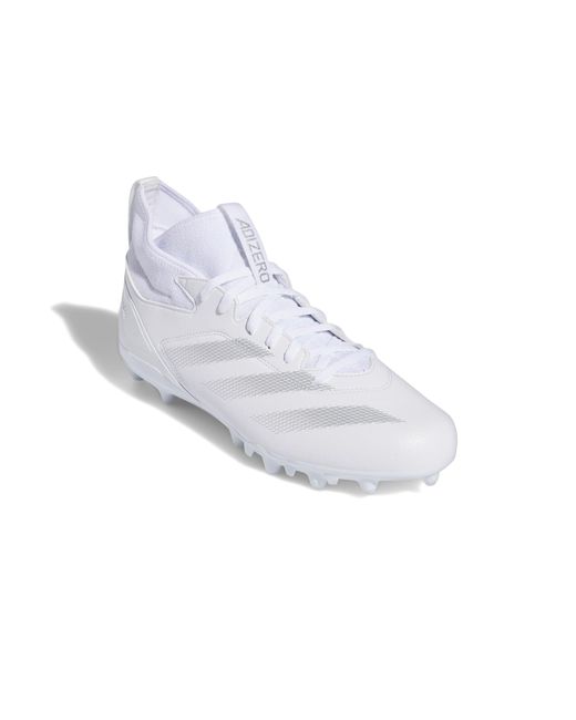 Adidas White Adizero Impact.2 American Football Cleats for men