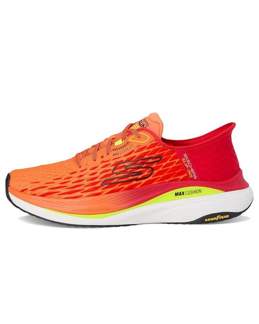 Skechers Red Hands Free Slip-Ins Max Cushioning Propulsion Shoes/Multi 7 D for men