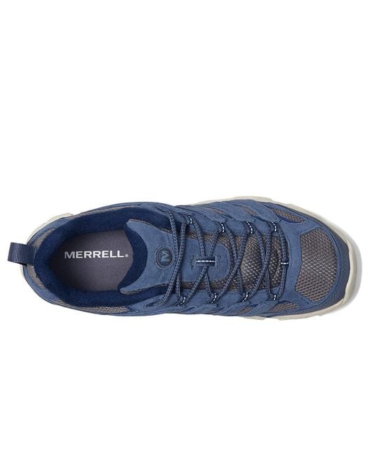 Merrell Blue Moab 3 Shoes, Leather/Suede/Textile for men