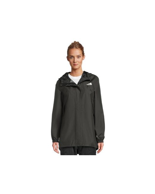 The North Face Black Antora Rain Parka Coat, Polyester