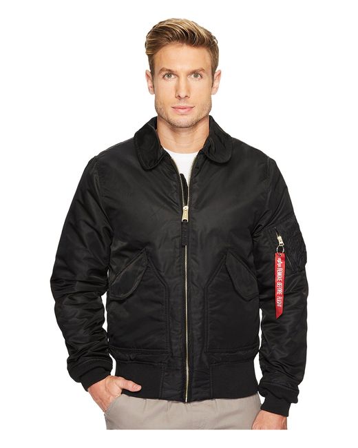 Alpha Industries Synthetic Cwu 45 P Slim Fit Jacket In Black For Men Lyst