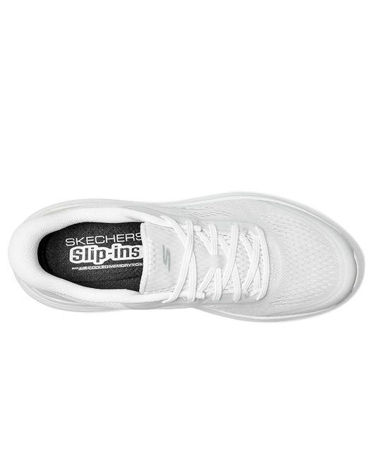 Skechers White Max Cushioning Suspension Chrone Hands Free Slip-Ins Shoes 5 B