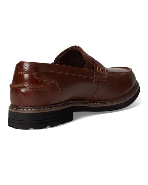 Nunn Bush Brown Odin Ii Moc Toe Penny Loafer Lightweight And Comfortable Slip-On Shoes 8 W (Ee) Leather for men