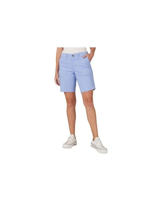 Lee Jeans Denim Flex To Go Relaxed Fit Cargo Bermuda Shorts Mid Rise In Blue Lyst