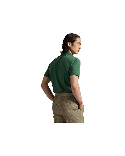 Polo Ralph Lauren Green Classic Fit Jersey Pocket Polo Shirt T Shirt, Cotton for men