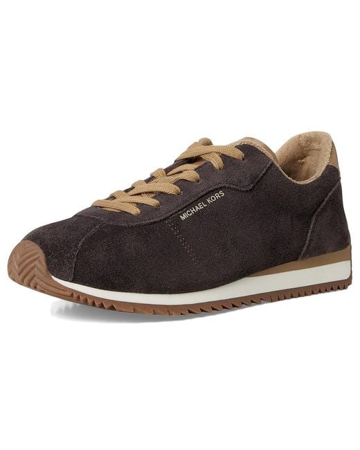 MICHAEL Michael Kors Black Rhodes Trainer Shoes, Leather