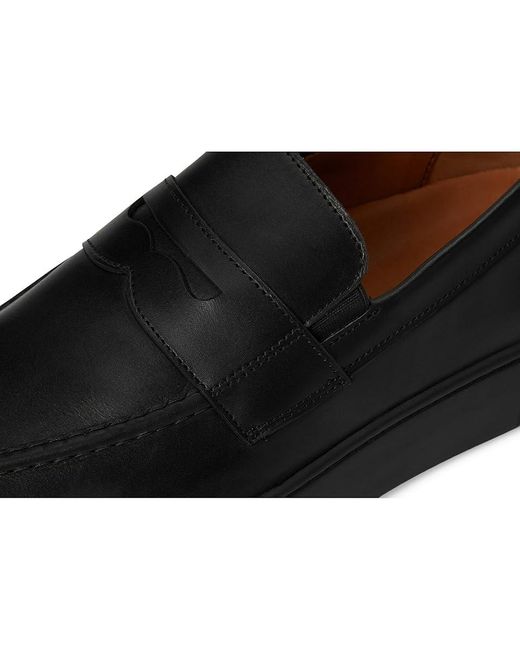 Allen Edmonds Black Randolph 2.0 Slip-On Sneaker Shoes 12 D (M) Leather/Rubber for men