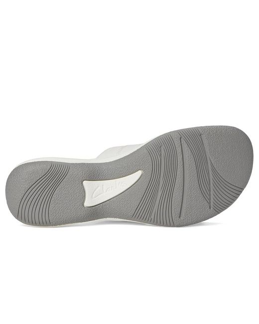 Clarks White Breeze Maye Sandals 7 B