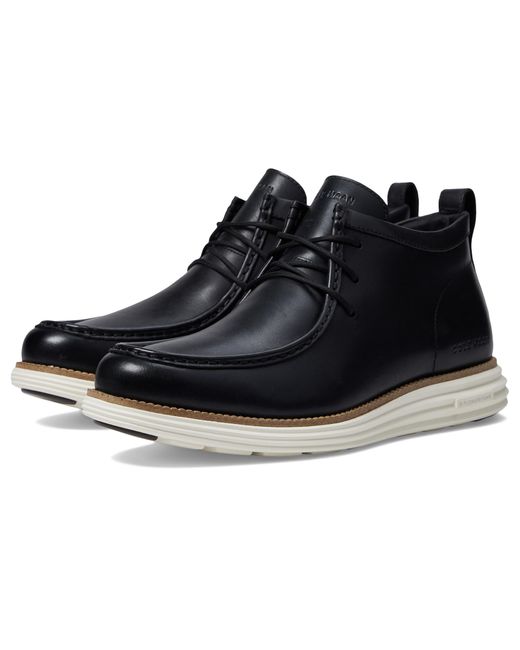 Cole Haan Black Originalgrand Moc Toe Chukka for men