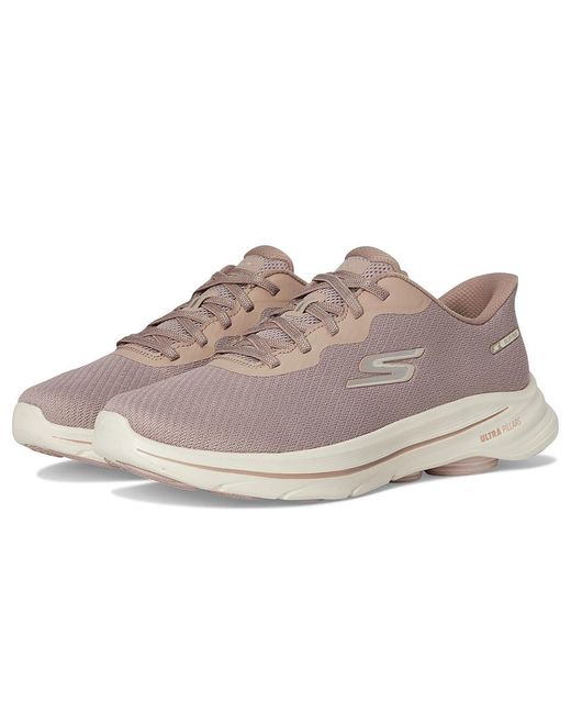 Skechers Gray Go Walk 8 Nadia Hands Free Slip-Ins Walking Shoes 9.5 B