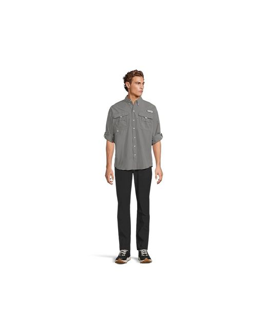 Columbia Gray Bahamatm Ii Long Sleeve Shirt Long Sleeve Button Up 1, Nylon for men