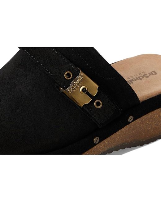 Dr. Scholls Black Original Flex Clog Mule/Clog Shoes Shoes, Leather/Suede
