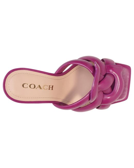 COACH Pink Kellie Sandal