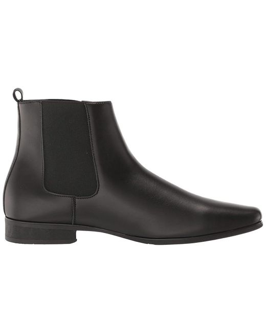 Calvin Klein Black Brayden Boots, Leather for men