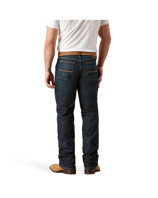 Ariat M4 Performance Pro Ripped Bootcut Jeans In Blackstone for men