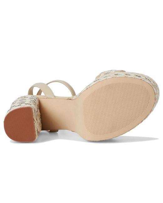 Steve Madden Natural Lucci-R High Heels, Leather/Rubber