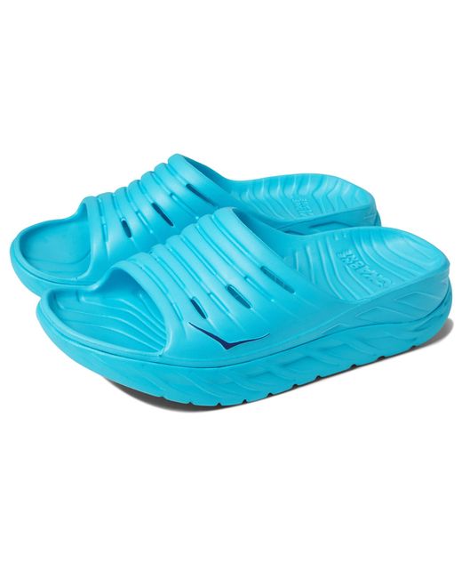 Hoka One One Synthetic Ora Recovery Slide in Blue | Lyst