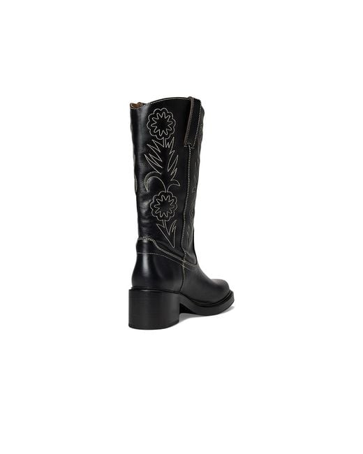 Frye Black Kate Deco Stitch Boots 8.5 B