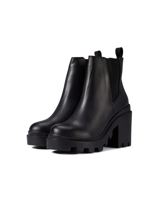 Steve Madden Leather Roxie Bootie in Black | Lyst