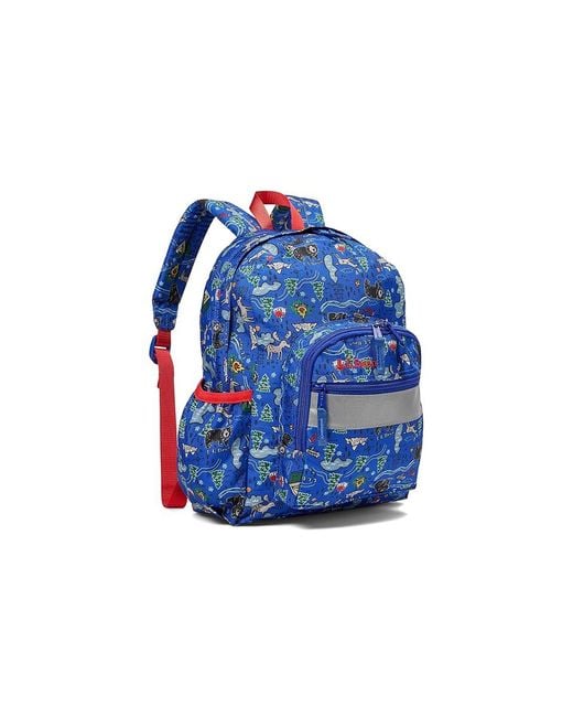 L.L. Bean Blue Original Bookpack Jr Ii Print (Regatta Campsite) Bags