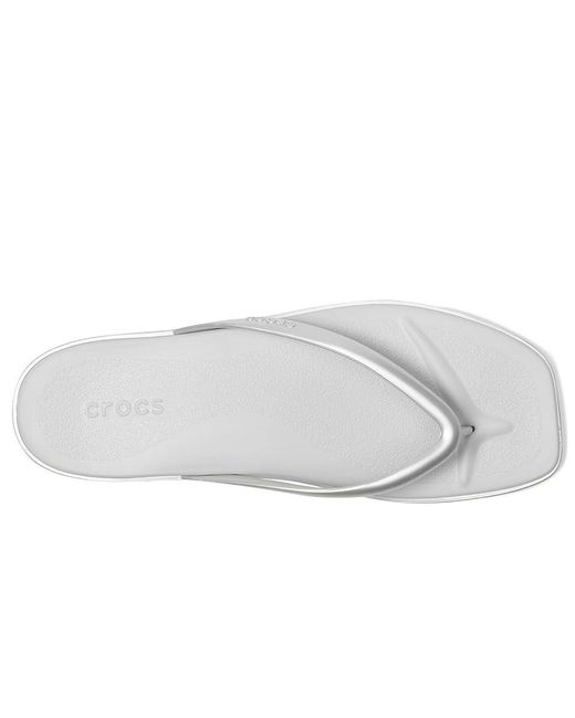 CROCSTM White Miami Flip Flops, Flat Sandals For Sandals, Synthetic