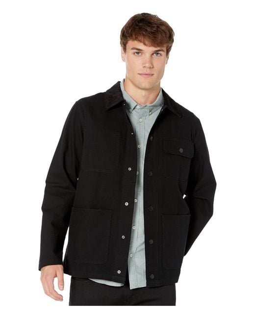 Vans Cotton Drill Chore Coat Jacket in Black for Men Lyst