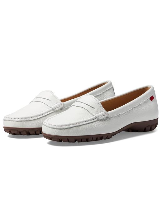 Marc Joseph New York White Union Golf ( Grainy) Golf Shoes