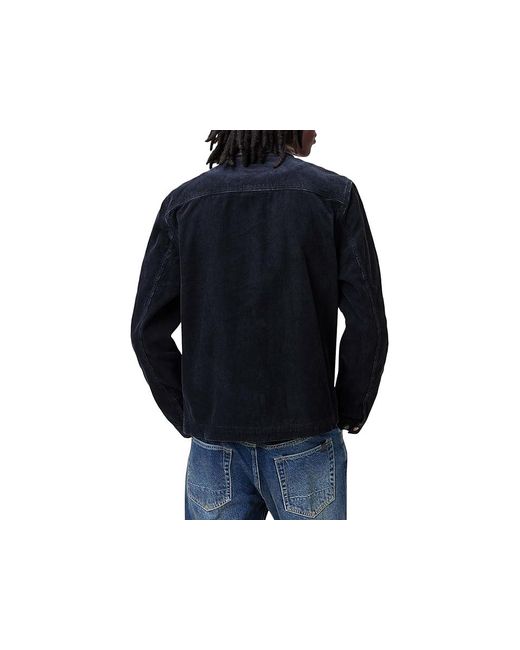 AllSaints Blue Rothwell Cord Jacket, Cotton for men