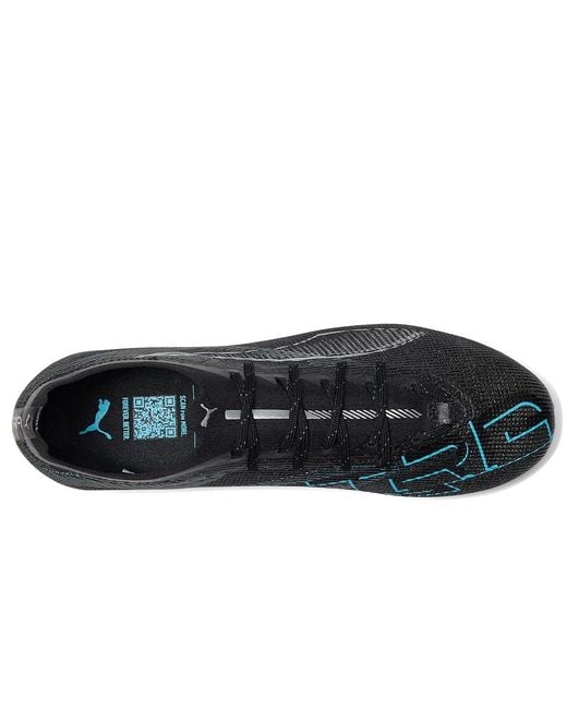 PUMA Black Ultra 5 Pro Firm, Artificial Ground Soccer Cleats Soccer Shoes - -Bright Aqua 10 D for men