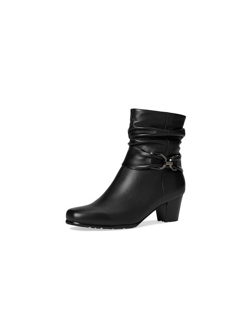 David Tate Black Corona Boots 8 W (D) Leather