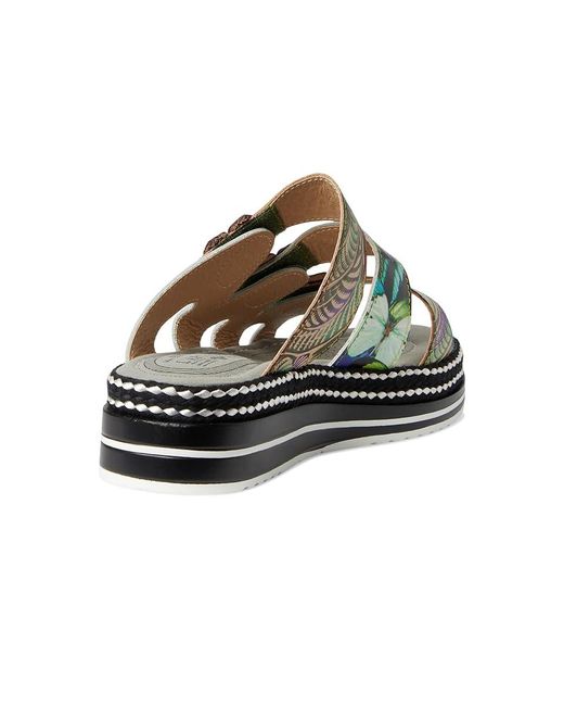 Spring Step Naomi-Monarch Wedge Shoes, Leather in Black | Lyst