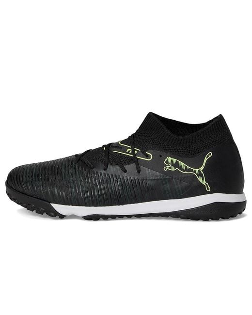 PUMA Black Future 8 Match Turf Trainer Soccer Cleats Soccer Shoes/Fizzy Light/ Terrain 10 D for men
