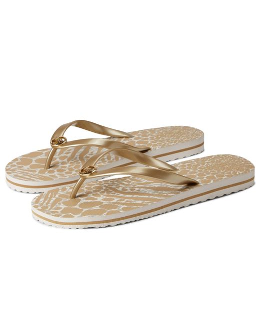 mk flip flop stripe eva