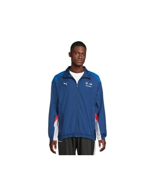 PUMA Blue Bmw M Motorsport Woven Jacket Jacket Pro/Multi Color, Polyester for men