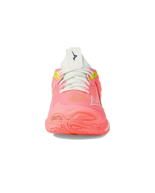 Mizuno Pink Wave Momentum 3 (Candy Coral) Volleyball Shoes
