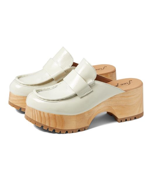 Free People Leather Corbin Loafer Clog Lyst